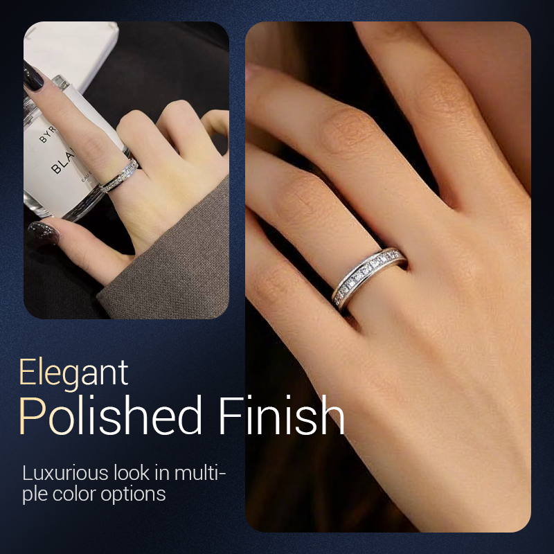 💖 Black Friday megarea – 50% rabatt! 💖 Roterande ring tillverkad av titanstål och kubisk zirkoniumoxid